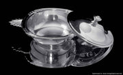 Christofle - 2pc. Covered Art Deco Silver Plate Vegetable Server + Serving Dish - Like New !