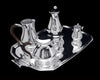 Puiforcat (Hermes) - 6pc. Original French Art Deco 950 Sterling Silver Tea Set, Museum Quality.