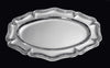 Puiforcat - Two Antique French 950 Sterling Silver Louis XVI Serving Platters + Storage Wraps, MUSEUM QUALITY !