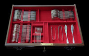 Wolfers - 256pc. 835 Silver Belgium Flatware Set, 23 Serving Pieces + Cabinet, SUPERB, 1850 - 1899